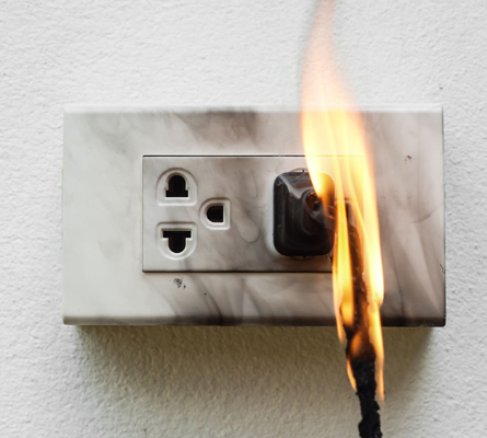 Fire From Electrical Malfunction