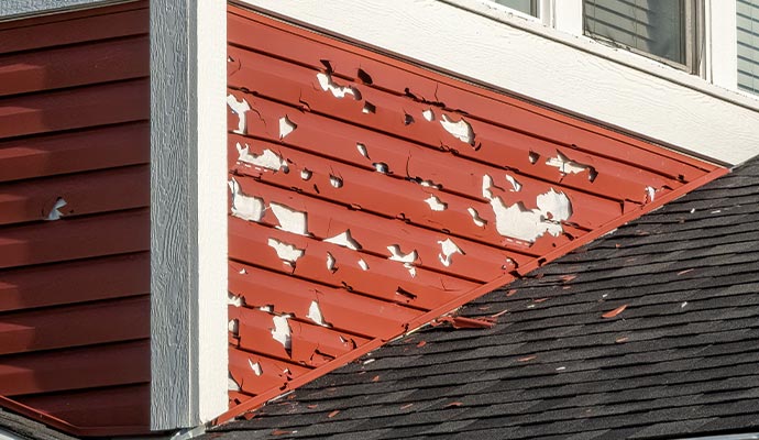 Hail damaged property Hail damaged property